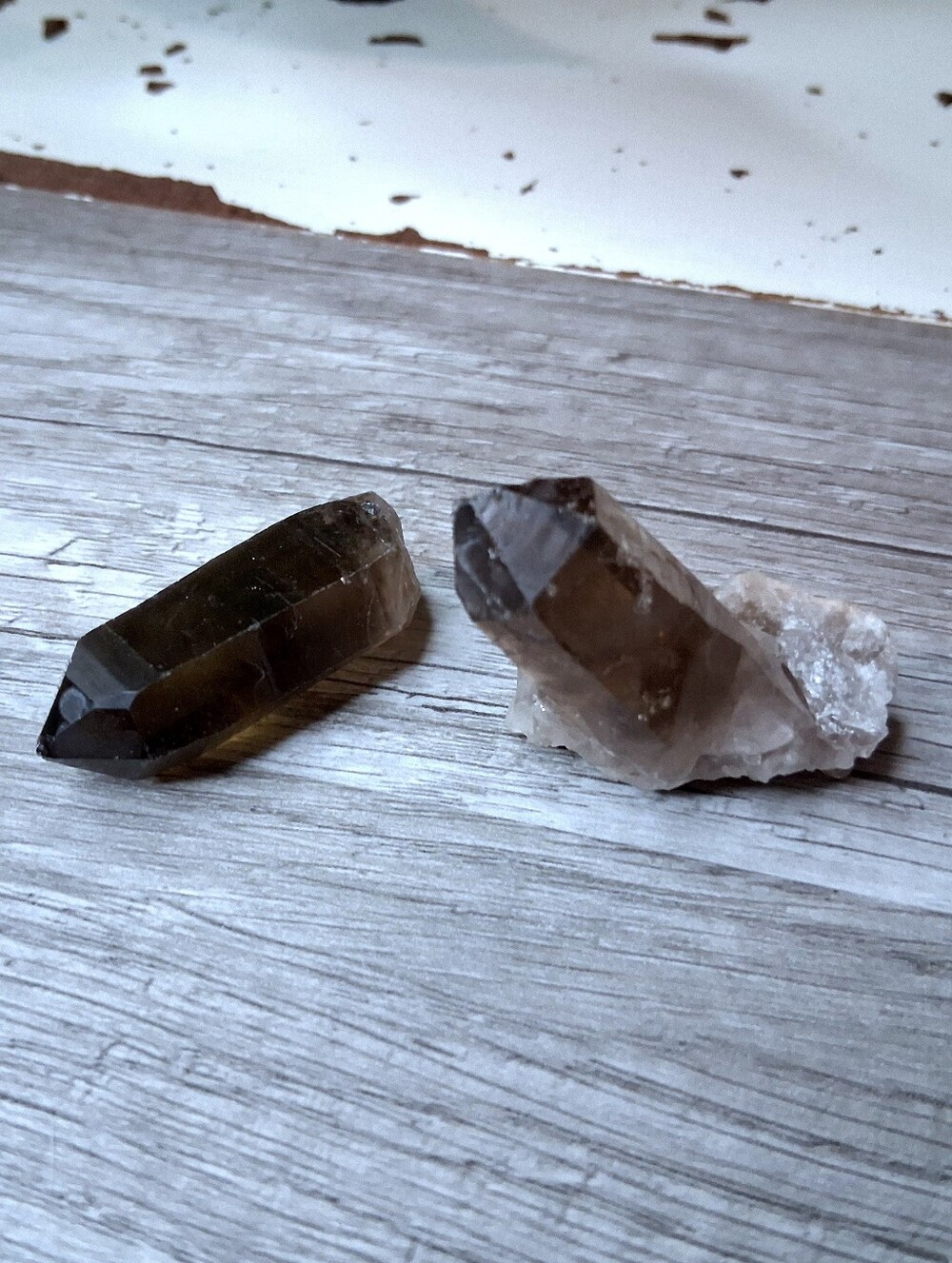 Smoky Quartz Point Crystal - Raw Crystal Home Accents
